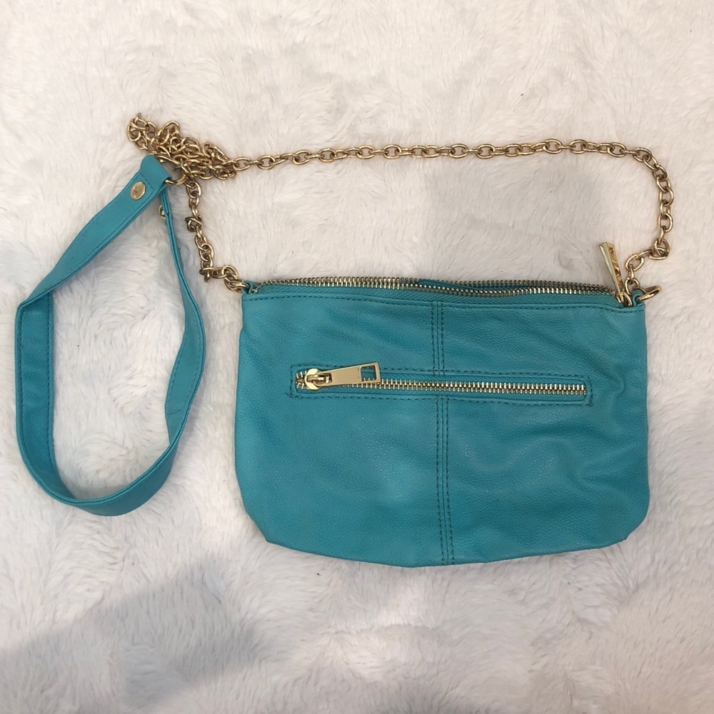 New teal crossbody bag
